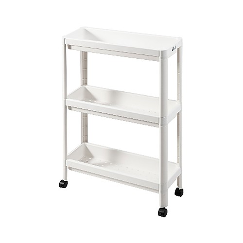 Carro de cocina de plástico, 3 cestas, 4 ruedas, ALCAMPO.