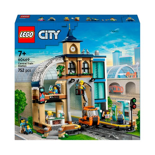 LEGO City 60469, Estación Central de Ferrocarril Set, 752 pcs +7 Años