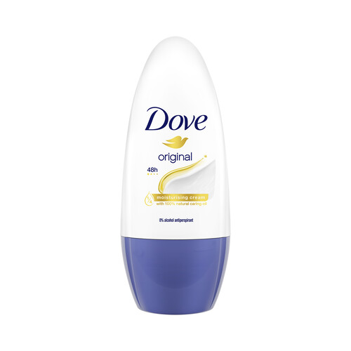 DOVE Original Desodorante roll on para mujer sin alcohol 50 ml.