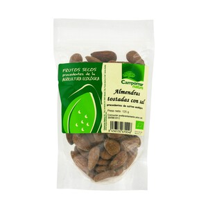 Imagen de CAMPOMAR NATURE Almendras Tostadas con sal ecológicas 125 g.