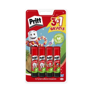 Lote de 4 barras adhesivas de 11 gramos PRITT.