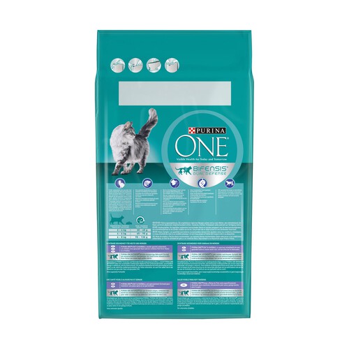 PURINA ONE Pienso para gato a base de pollo y cereales integrales PURINA ONE 1,5 kg.