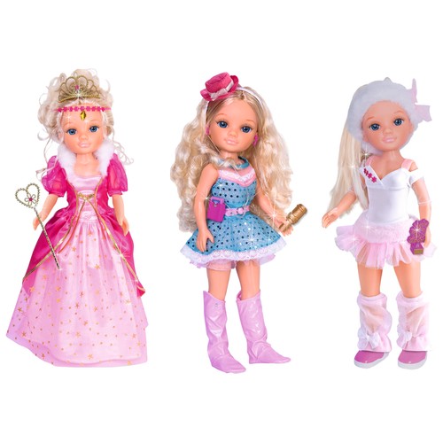 Un día de 3 deseos, pack con 3 vestidos de ensueño y accesorios NANCY.