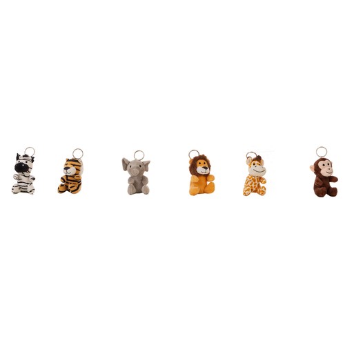 Llaveros animales selva 12 cm 1 unidad. LITTLE KIDS