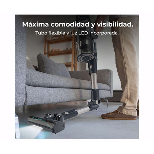 CECOTEC Rockstar 5500 Hurricane Station Flex, aspirador escoba, tecnología ciclónica, 2 cepillos, potencia de succión 30 KPa, autonomía 90 min