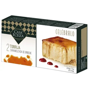 CASA ECEIZA Torrija carameliza hecha con pan Brioche CASA ECEIZA 2 x 100 g.