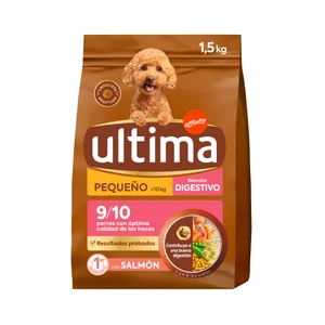 ULTIMA Comida para perros de raza pequeña a base de salmón sensitive 1.5 kg.
