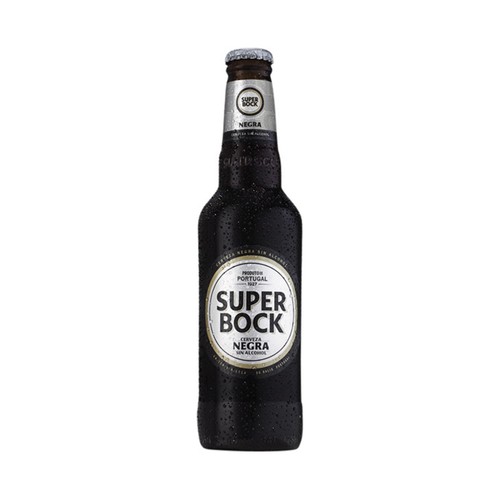 SUPER BOCK Cerveza negra sin alcohol 25 cl.