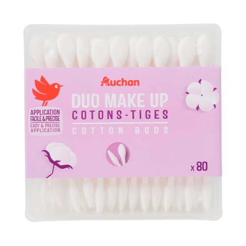 PRODUCTO ALCAMPO Bastoncillos de algodón especiales para maquillaje 80 uds.