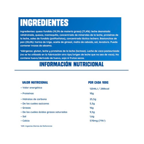 LA VACA QUE RÍE Palitos dúo 70 g.