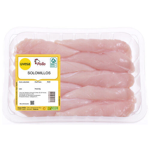 Solomillos de pollo Bandeja