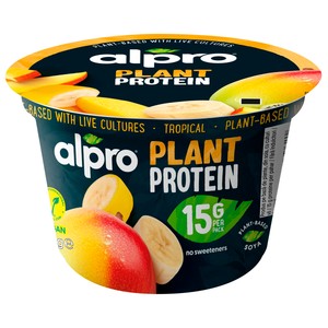 Alpro Plant Protein Especialidad de Soja con Mango y Plátano, Rico en Proteina 200 G.