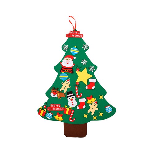 Divertido Arbol de Adviento de Fieltro