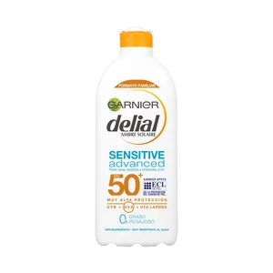 DELIAL Leche solar protectora con factor de protección 50+ (muy alto) DELIAL Sensitive advanced 400 ml.