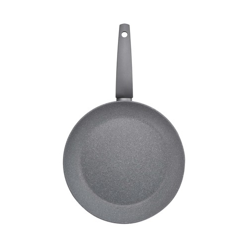 Sartén de aluminio de 28cm con revestimiento antiadherente efecto piedra, ACTUEL.