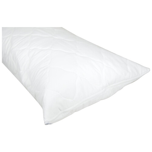 Funda protectora acolchada para almohada 100% microfibra, 70 centímetros PRODUCTO ALCAMPO.