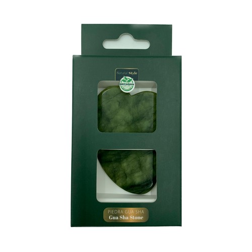 BECASAN Natural style  Piedra Gua sha o jade con acción exfoliante ligera .