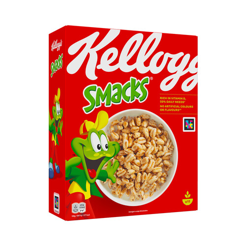KELLOGG'S Cereales de trigo enriquecidos con vitaminas y minerales Smack KELLOGG'S 330 g.