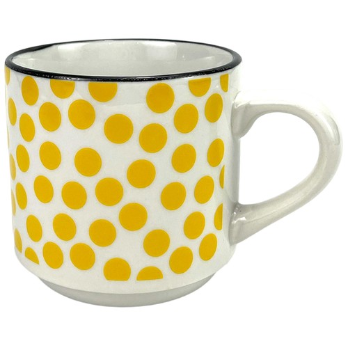 Taza mug 30cl, porcelana decorados geométrico para café. ACTUEL