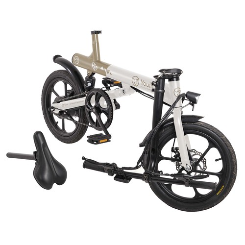 Bicicleta eléctrica plegable YOUIN Rio, 250W, 7 velocidades, ruedas 16”, autonomía hasta 45km..