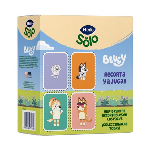 HERO Solo Bolsitas de yogur con plátano y fresa a partir de 12 meses 4 x 100 g.