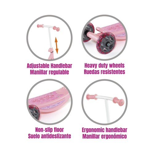 Patinete 3 ruedas Mi Primer Scooter Rosa, MOLTO