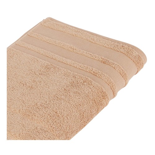 Toalla lisa de baño, color beige, 650g/m² de densidad, ACTUEL.