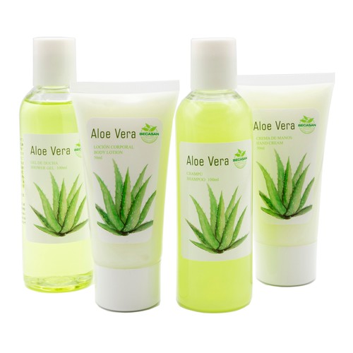 BECASAN NATURE Bolsa de aseo personal con productos con aloe vera BECASAN NATURE.