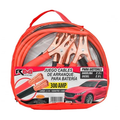 Juego de cables de arranque para batería de 300amp, ROLMOVIL.