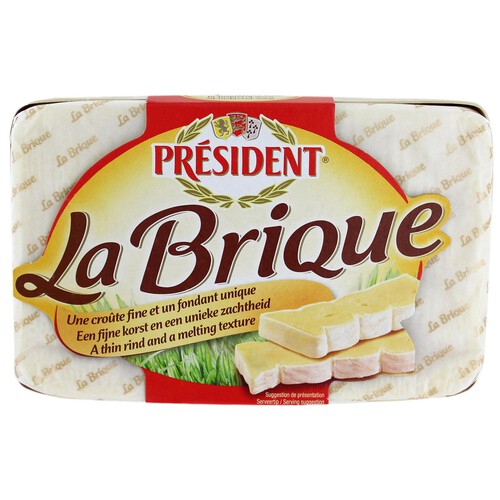 PRÉSIDENT Queso de pasta blanda La Brique PRÉSIDENT 200 g.