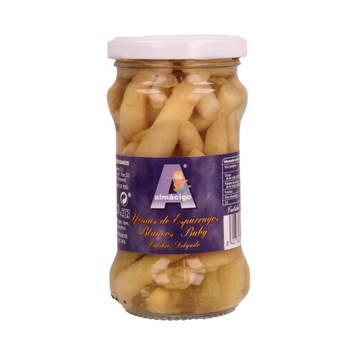 Yemas de espárragos cortas baby ALMACIGO frasco de 110 g.