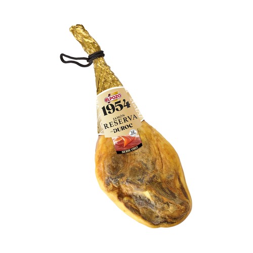 EL POZO 1954 Serie oro Jamón reserva cruce Duroc (curación mínima de 12 meses) pieza de 7.5 a 8.5 kg,