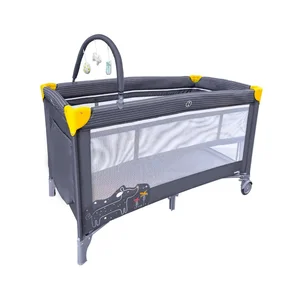 Cuna de viaje ASALVO, Complet Dúo de perrito color gris.