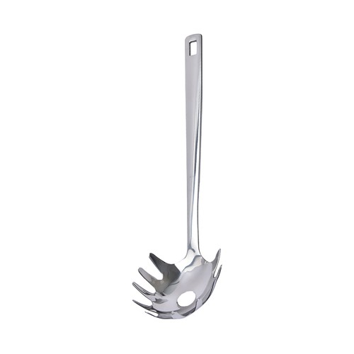 Cuchara especial para servir spaguetti fabricada en acero inoxidable, ACTUEL.