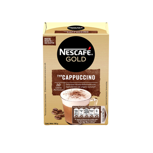 NESCAFÉ Café Cappuccino natural NESCAFÉ 10 uds. de 14 g.