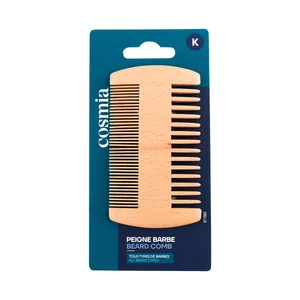 COSMIA Peine de madera desenredante para todo tipo de barbas.