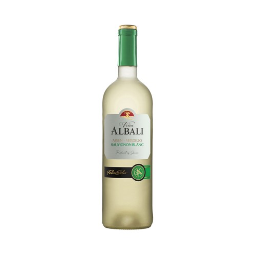 Vino blanco con denominación de origen Valdepeñas VIÑA ALBALI botella de 75 cl.