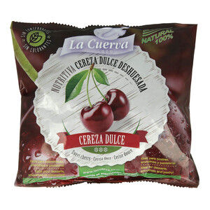 LA CUERVA Cerezas dulces deshuesadas,100% naturales y sin conservantes ni colorantes LA CUERVA 300 g.