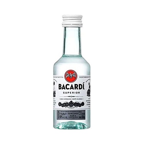 BACARDI Carta blanca Ron blanco de calidad superior botella 5 cl.