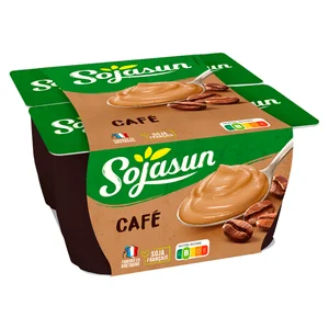SOJASUN Especialidad de soja con sabor a café 4 x 100 g.