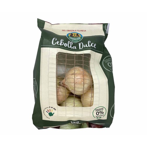 Cebolla dulce ALCAMPO PRODUCCIÓN CONTROLADA envase papel de 1 kg