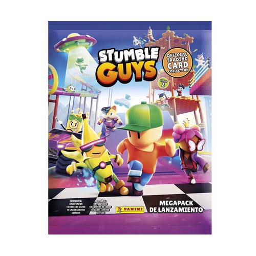 Megapack - Álbum con 4 sobres y 10 cartas Stumble Guys 2, PANINI.