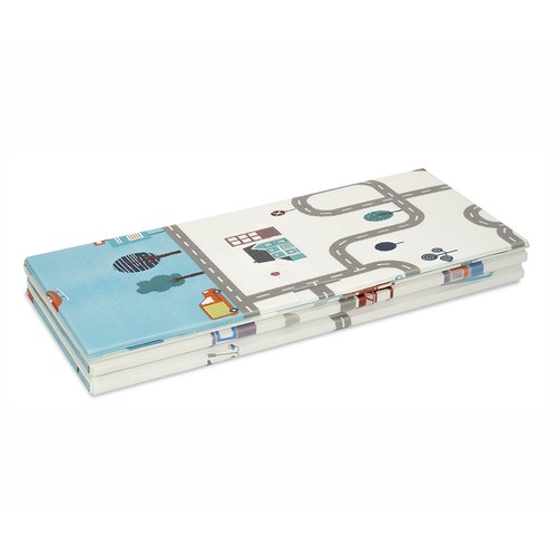 Alfombra de juegos - gateo reversible, modelo coches, 180cm x 200cm, INTERBABY
