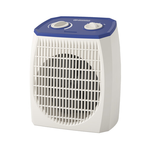 Calefactor OLIMPIA SPLENDID Caldo Pop A, potencia max: 2000W, selector de posiciones, termostato, regulador de potencia.