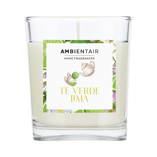 Vela 125gr aroma té verde lima. AMBIENTAIR