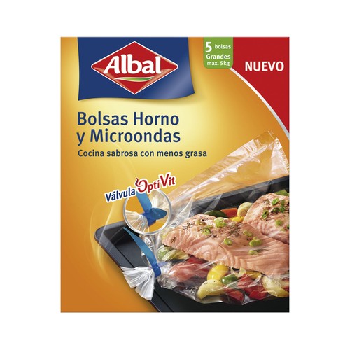 BOLSAS MICROONDAS Y HORNO ALBAL  5 UDS