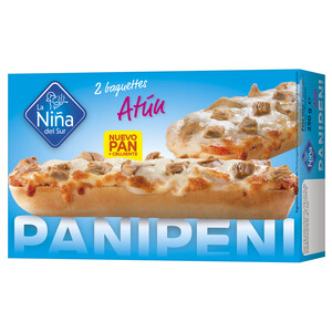 Imagen de LA NIÑA DEL SUR Baguettes o pan pizza de atún y Mozzarella 2 x 125 g.
