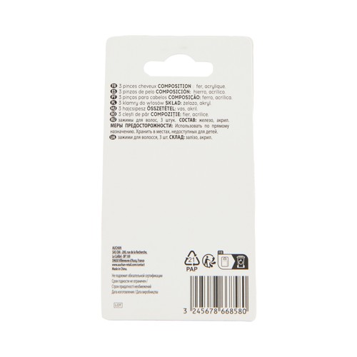 COSMIA Pinzas grandes para cabello, de colores diferentes 3 uds.