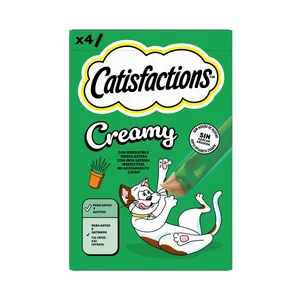CATISFACTIONS Snack de gato creamy catnip 4 und 40 gr
