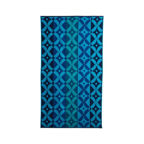 Toalla de playa jacquard velour, 90x160cm, 100% Algodón, 365g/m², ACTUEL. diferentes modelos, 1 unidad.